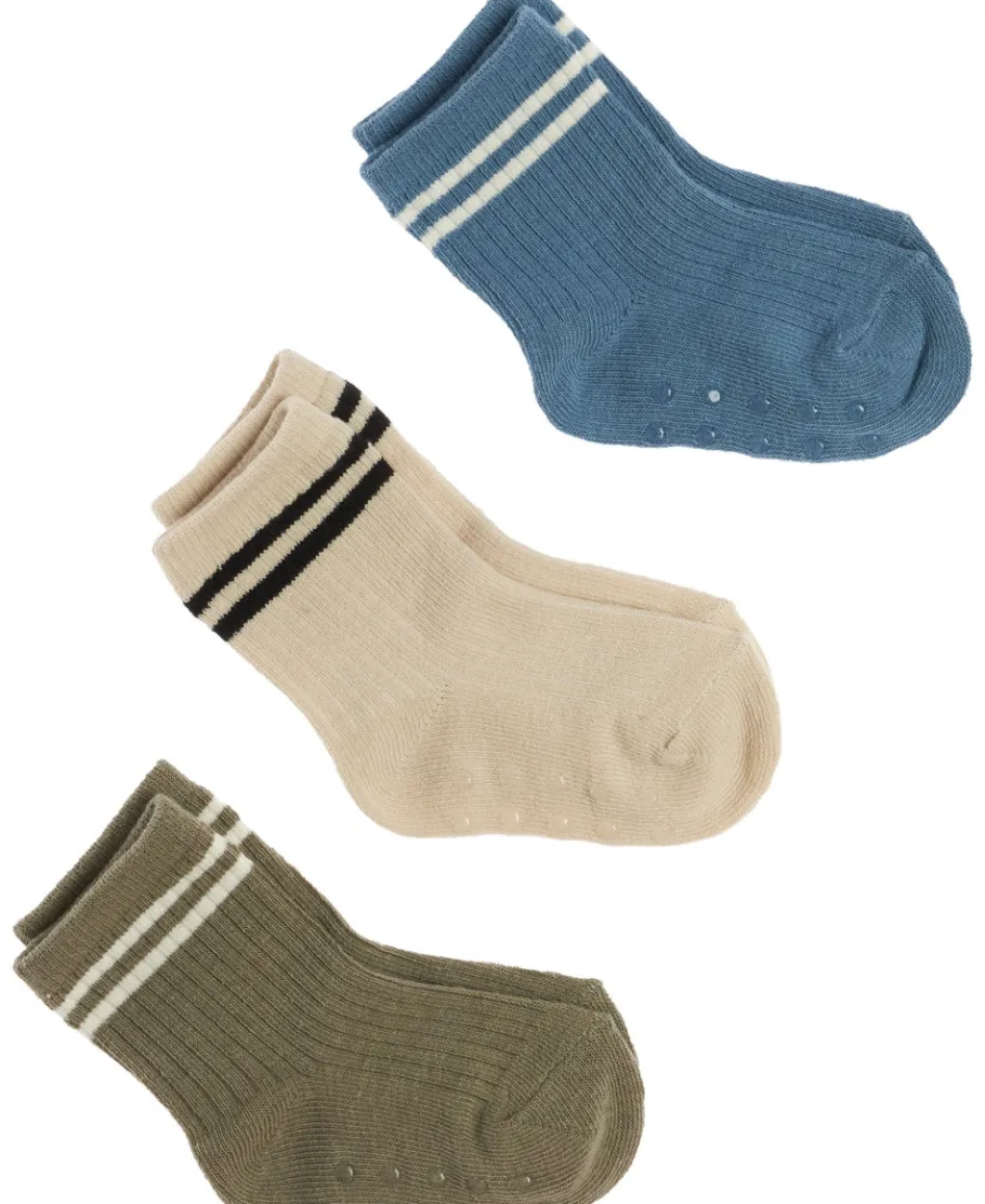 Clearance Babies' 3 Pack Rib Stripe Crew Sock Accessories