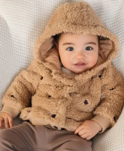 Outlet Babies' Embroidered Teddy Jacket Jackets