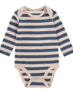 Online Babies' Merino Stripe Long Sleeve Bodysuit Merino