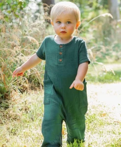 Outlet Babies' Muslin Long Romper Rompers + Sets