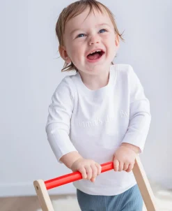 Outlet Babies' Plain Slogan Long Sleeve Tee Tops|Baby Essentials