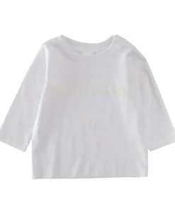 Outlet Babies' Plain Slogan Long Sleeve Tee Tops|Baby Essentials