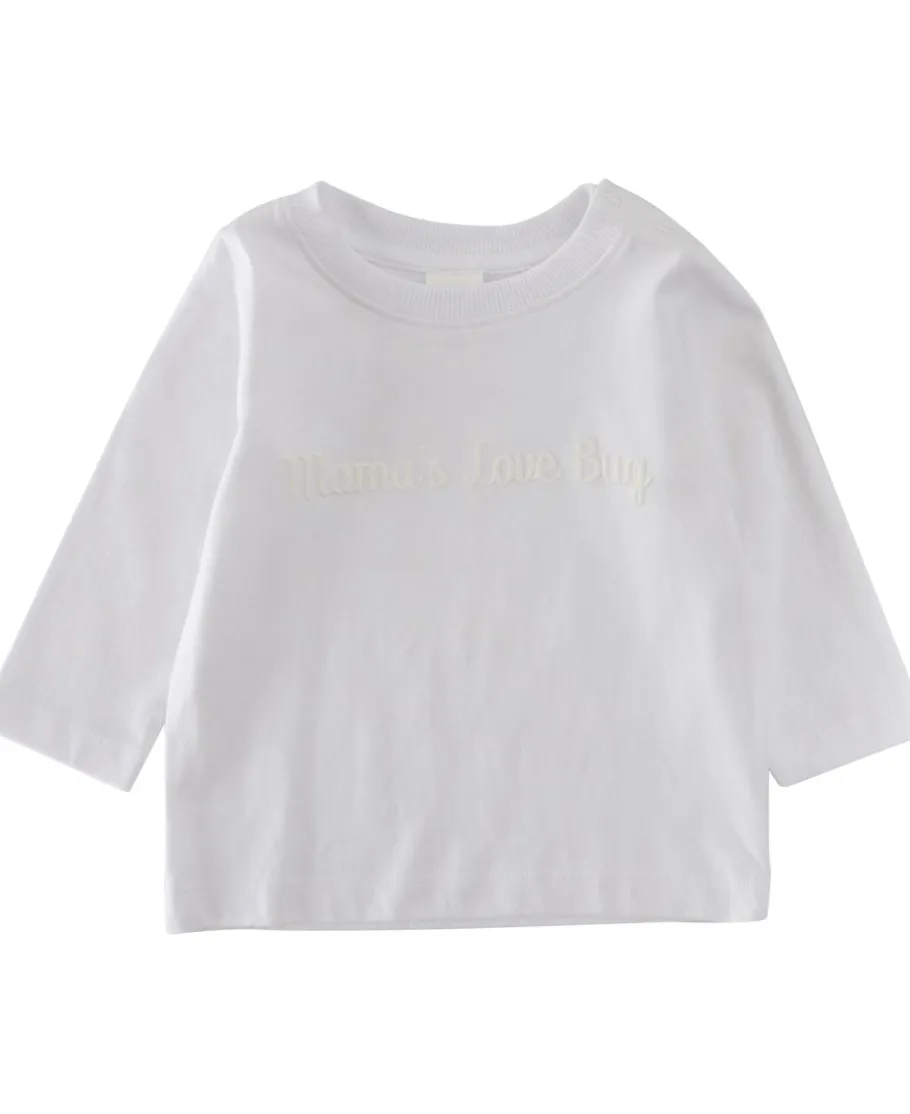 Outlet Babies' Plain Slogan Long Sleeve Tee Tops|Baby Essentials
