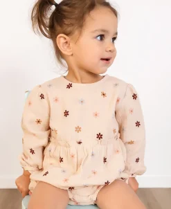 Clearance Babies' Printed Double Cloth Romper Rompers + Sets
