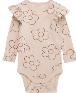 Online Babies' Rib Frill Long Sleeve Bodysuit Bodysuits