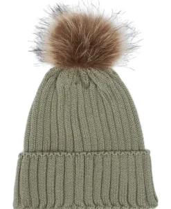 Sale Babies' Rib Pom Pom Beanie Accessories