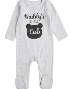 Online Babies' Rib Print Growsuit Growsuits