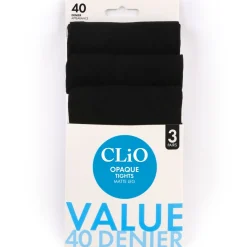 Best Clio Opaque Tights 40D - 3 Pack Women Accessories|Womens Hosiery