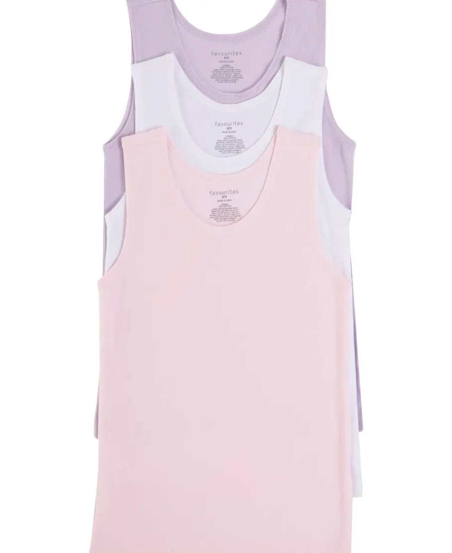 Clearance Kids' 3 Pack Singlet Kids All Kids Underwear|Kids Singlets & Bras