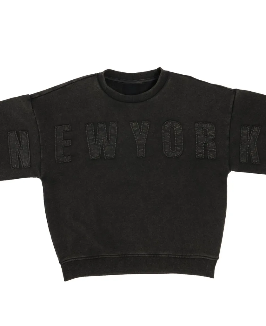 Sale Kids' Acid Washed Applique Sweatshirt Kids Sweats + Fleece|Kids 8 - 16