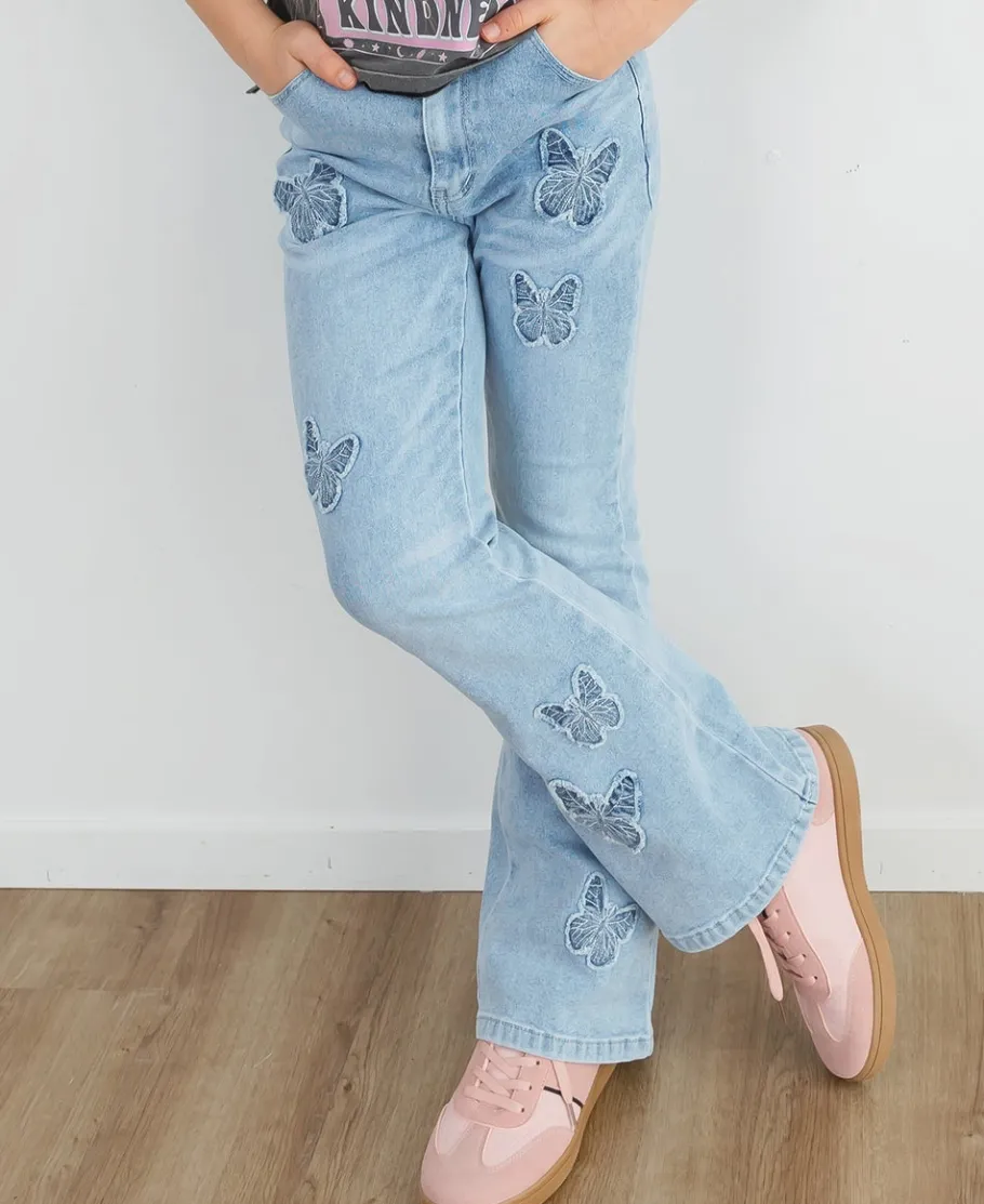 Fashion Kids' Applique Flare Jeans Kids Bottoms|Kids 8 - 16