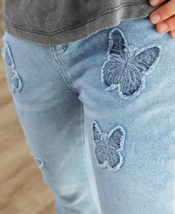 Fashion Kids' Applique Flare Jeans Kids Bottoms|Kids 8 - 16