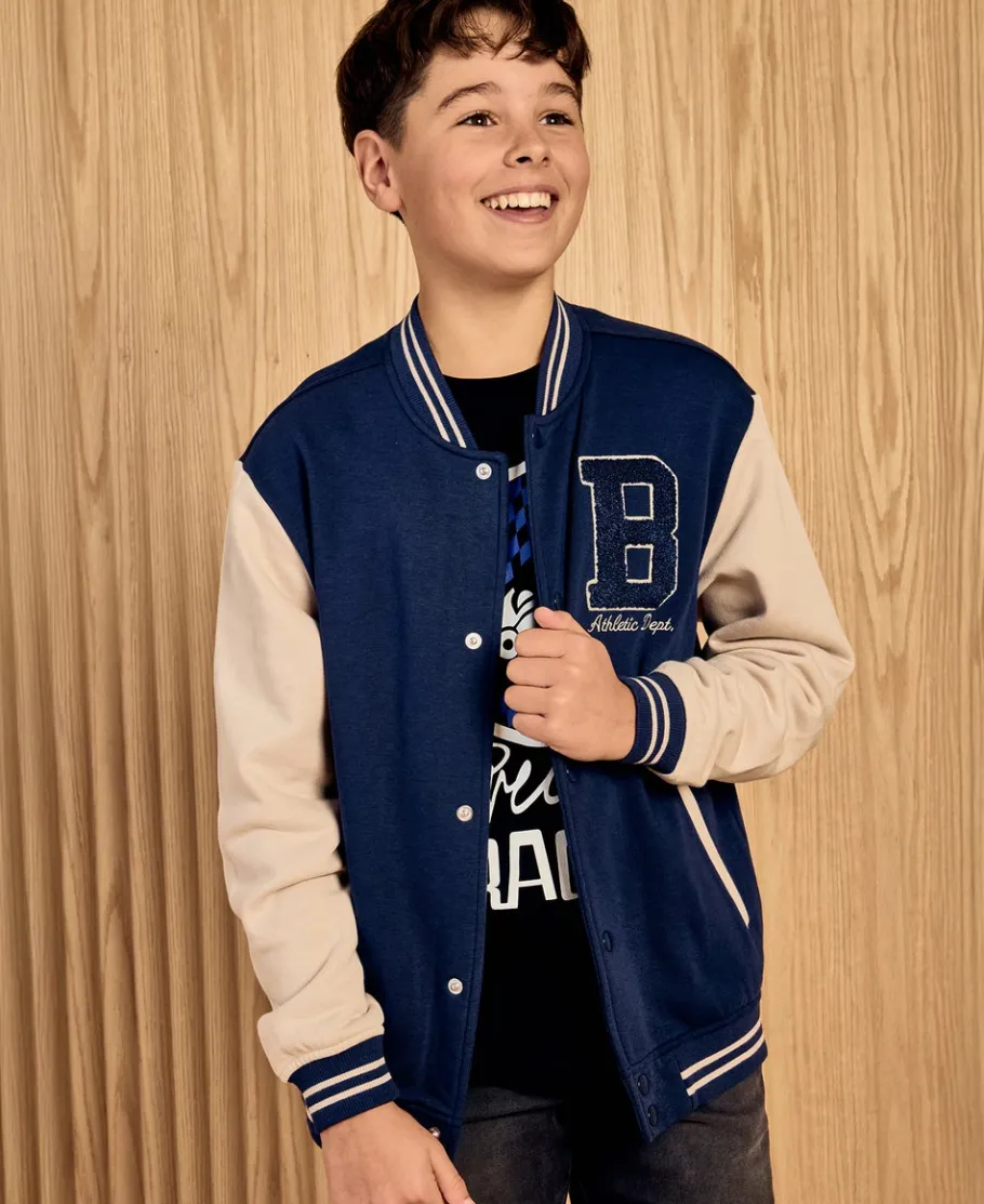 Best Kids' Collegiate Sweat Bomber Jacket Kids Sweats + Fleece|Kids 8 - 16