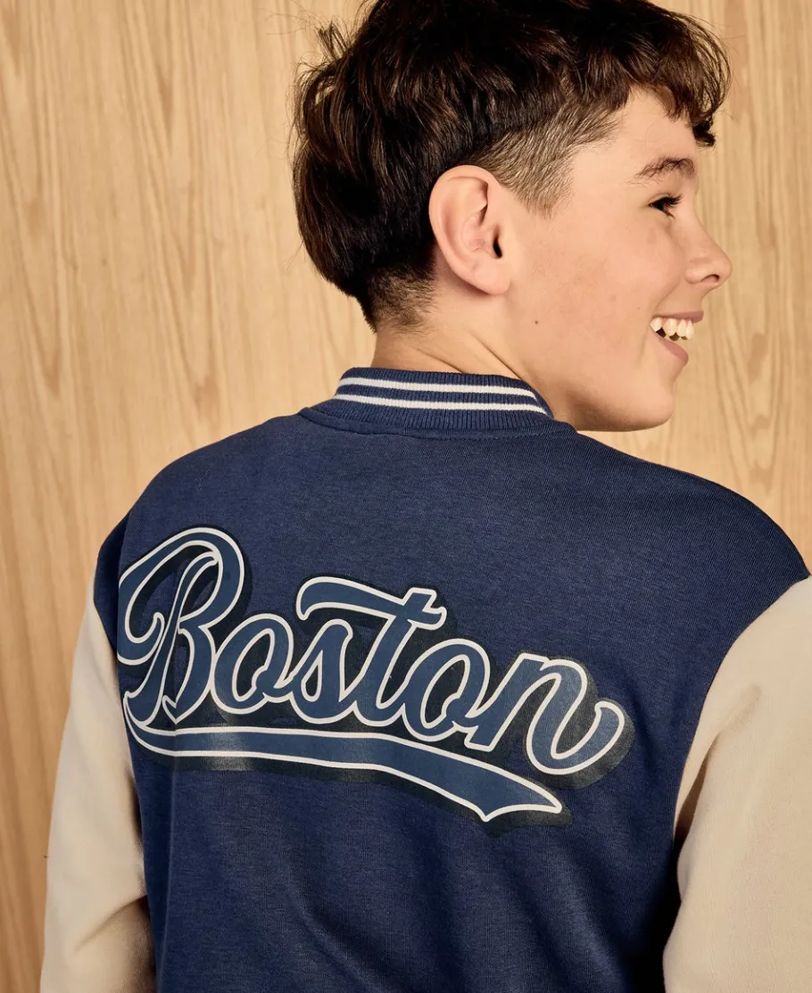 Best Kids' Collegiate Sweat Bomber Jacket Kids Sweats + Fleece|Kids 8 - 16
