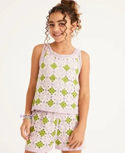 Sale Kids' Floral Crochet Shorts Kids Bottoms|Kids 8 - 16