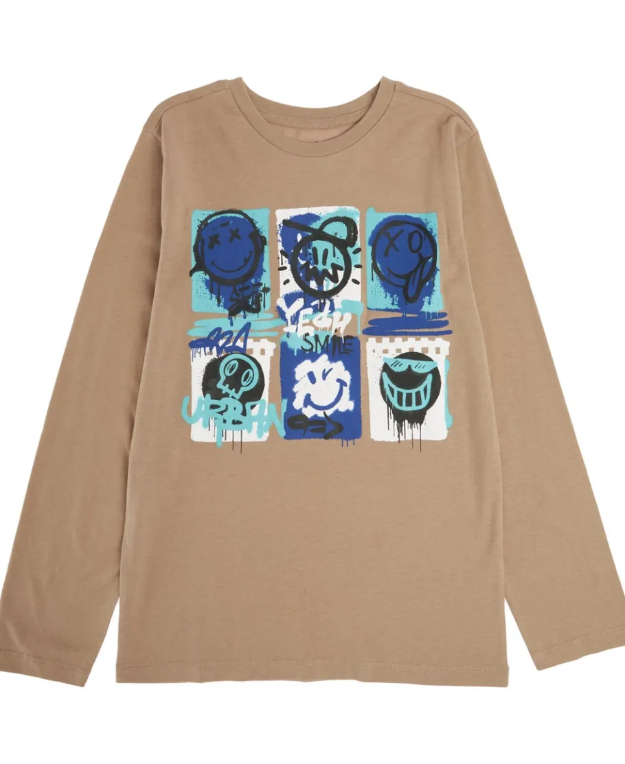 Sale Kids' Long Sleeve Printed Tee Kids Tops|T-Shirts