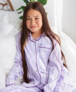 Discount Kids' Long Sleeve Satin PJs Kids Sleepwear