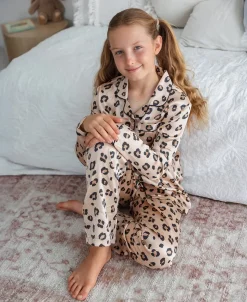 Sale Kids' Long Sleeve Satin PJs Kids Sleepwear