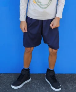 Outlet Kids' Plain Mesh Shorts Kids Bottoms|Essentials