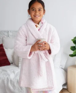 Discount Kids' Plush Sherpa Robe Kids Sleepwear
