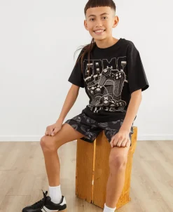 Hot Kids' Short Sleeve Print Tee Kids Tops|Essentials