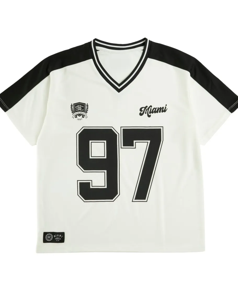 Outlet Kids' Short Sleeve Sporty V Neck Mesh Print Tee Kids Kids 8 - 16