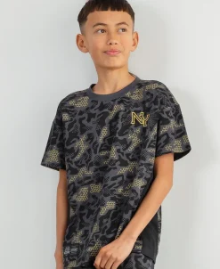 Online Kids' Sporty Mesh Side Stripe Tee Kids Tops|T-Shirts