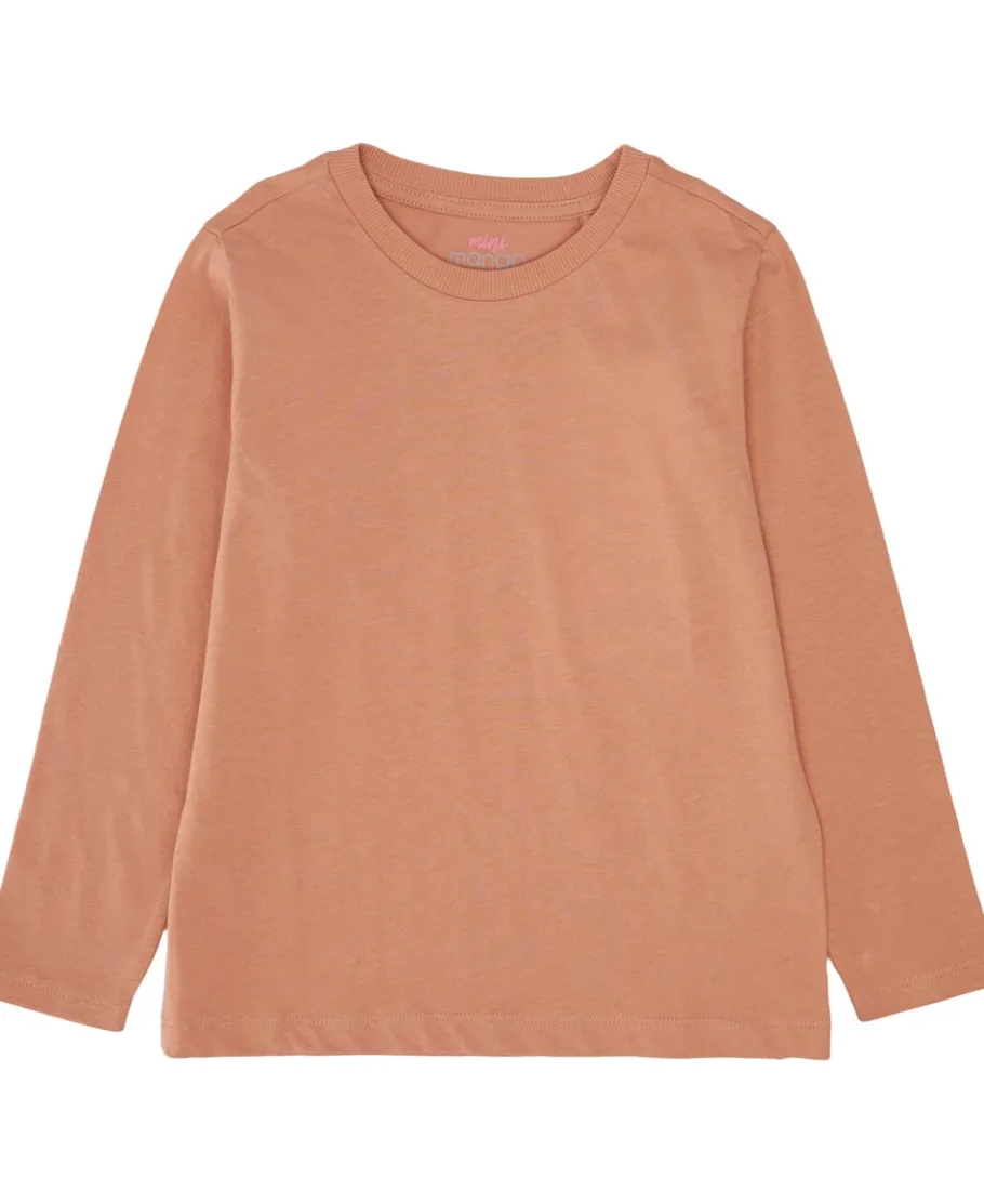 Sale Little Girls' Long Sleeve Plain Tee Kids Tops|T-Shirts