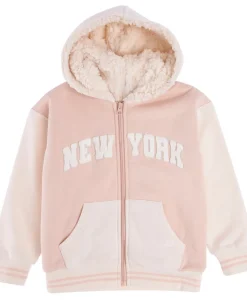 Hot Little Kids' Collegiate Sherpa Hoodie Kids Sweats + Fleece|Tops