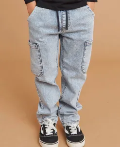 Outlet Little Kids' Denim Cargo Jean Kids Bottoms|Kids 1 - 7