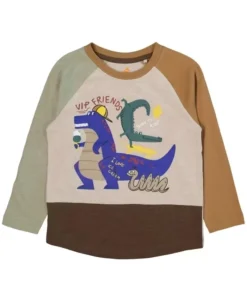 Best Little Kids' Long Sleeve Panel Print Tee Kids Tops|T-Shirts