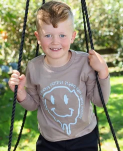 New Little Kids' Long Sleeve Print Tee Kids Tops|T-Shirts