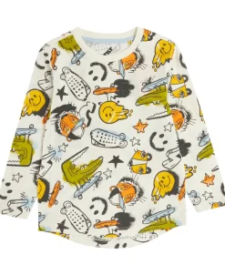 Clearance Little Kids' All Over Print Long Sleeve T-shirt Kids Tops|T-Shirts