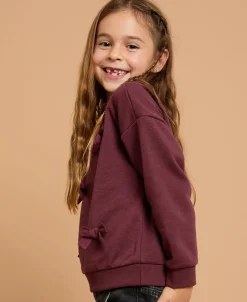 Discount Little Kids' Applique Bow Sweatshirt Kids Sweats + Fleece|Kids 1 - 7