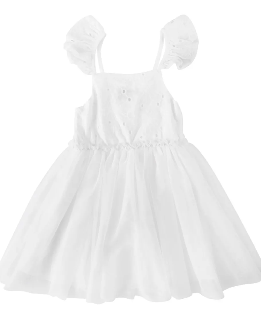 Sale Little Kids' Broderie Tulle Dress Kids Dresses|Kids 1 - 7