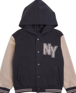 Clearance Little Kids' Collegiate Sweat Hooded Print Bomber Kids Sweats + Fleece|Kids 1 - 7