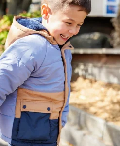 Best Little Kids' Colourblock Fleece Lined Puffer Jacket Kids Jackets|Kids 1 - 7