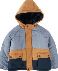 Best Little Kids' Colourblock Fleece Lined Puffer Jacket Kids Jackets|Kids 1 - 7