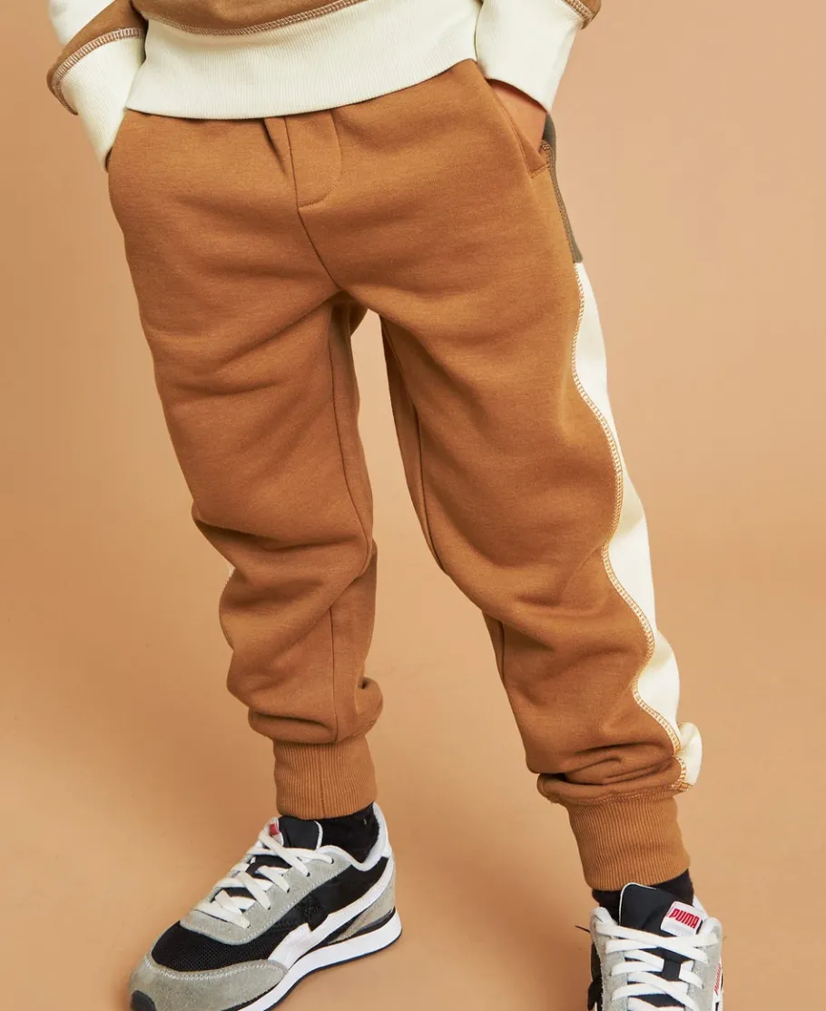 Fashion Little Kids' Colourblock Trackpants Kids Sweats + Fleece|Bottoms