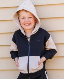 Outlet Little Kids' Colourblock Zip Through Hoodie Kids Sweats + Fleece|Tops