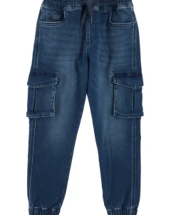 Fashion Little Kids' Denim Cargo Cuff Jean Kids Kids 1 - 7
