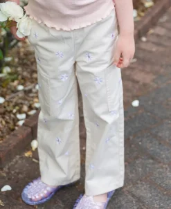 Best Little Kids' Embroidered Wide Leg Cargo Pants Kids Bottoms|Kids 1 - 7