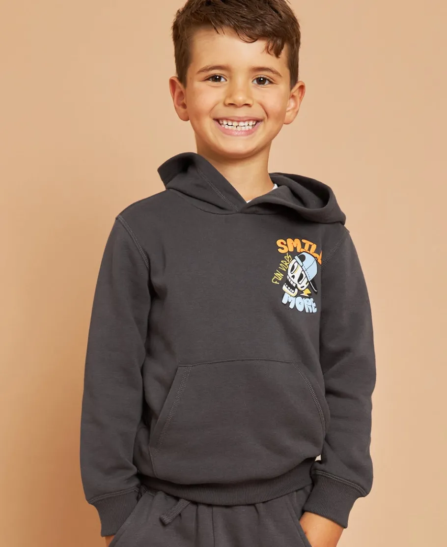 New Little Kids' Front & Back Detail Hoodie Kids Sweats + Fleece|Kids 1 - 7