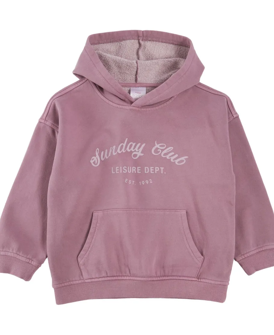 New Little Kids' Garment Wash Oversized Hoodie Kids Sweats + Fleece|Tops