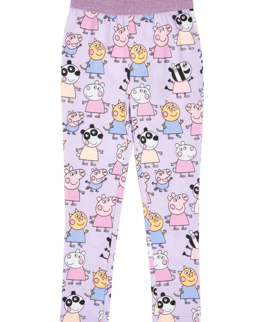 Best Little Kids' Licensed Peppa Pig Print Legging Kids Sweats + Fleece|Licensed Clothing