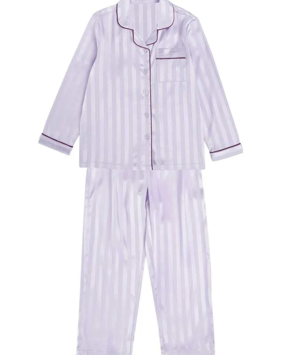 Hot Little Kids' Long Sleeve Satin PJs Kids Sleepwear|Kids 1 - 7