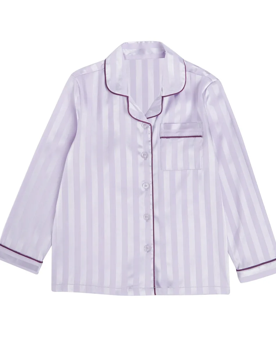Hot Little Kids' Long Sleeve Satin PJs Kids Sleepwear|Kids 1 - 7