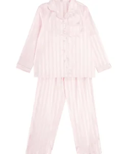 Online Little Kids' Long Sleeve Satin PJs Kids Sleepwear|Kids 1 - 7