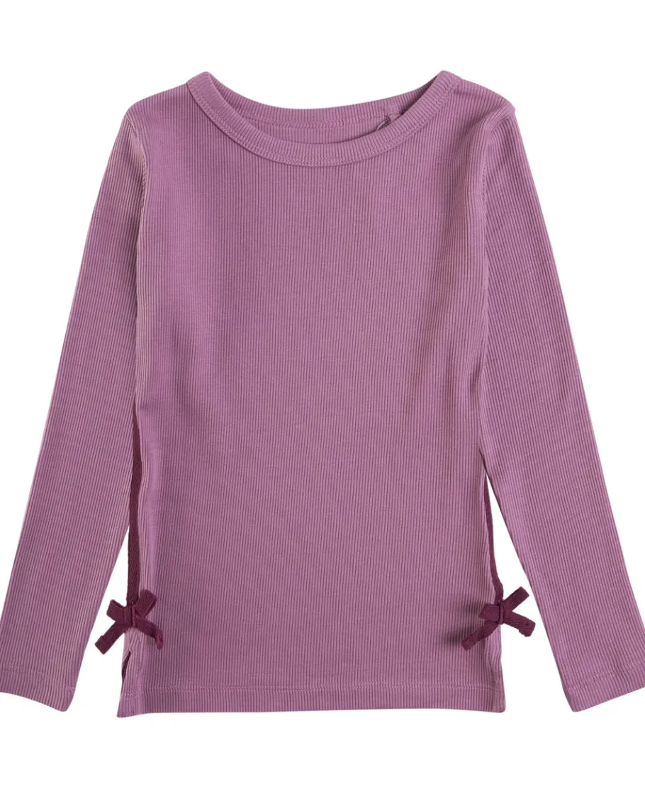 Best Little Kids' Long Sleeve Taped Rib Bow Top Kids Tops|T-Shirts