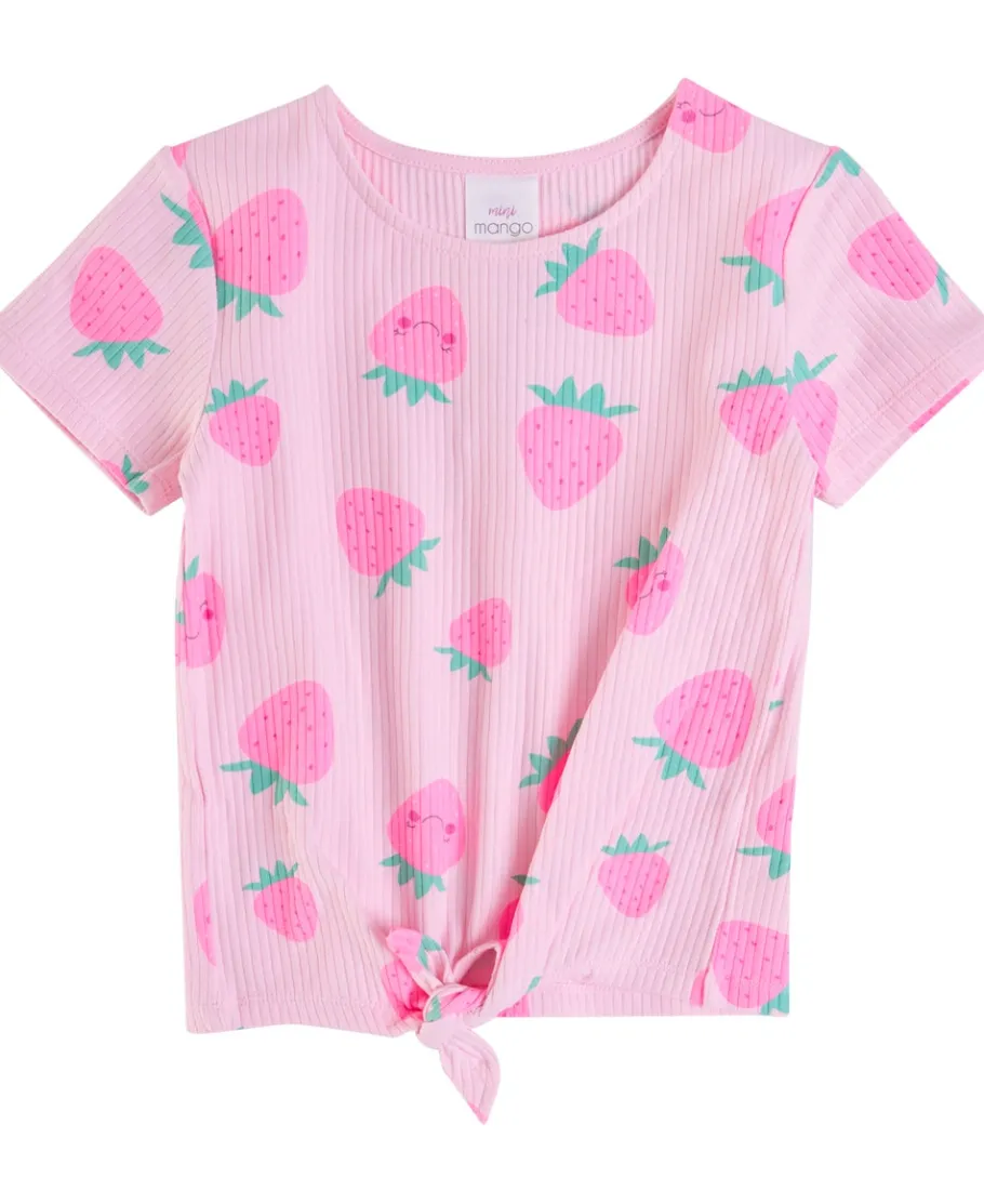 Hot Little Kids' Neon Rib Tee & Flare Set Kids Tops|T-Shirts